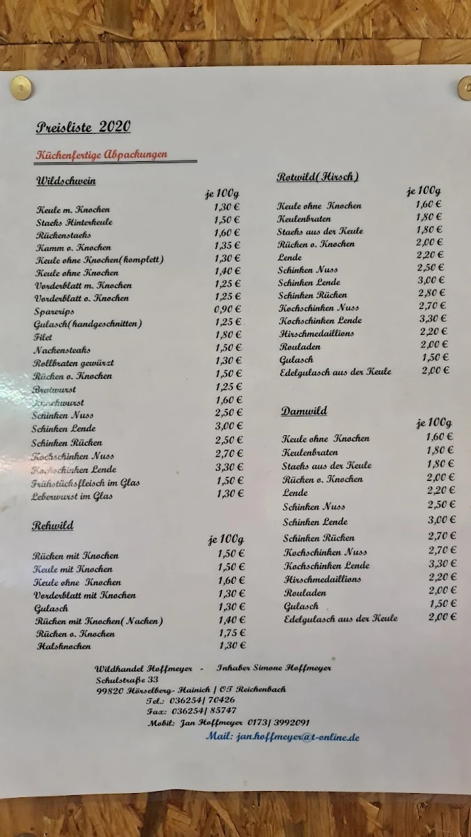 Speisekarte photo 2