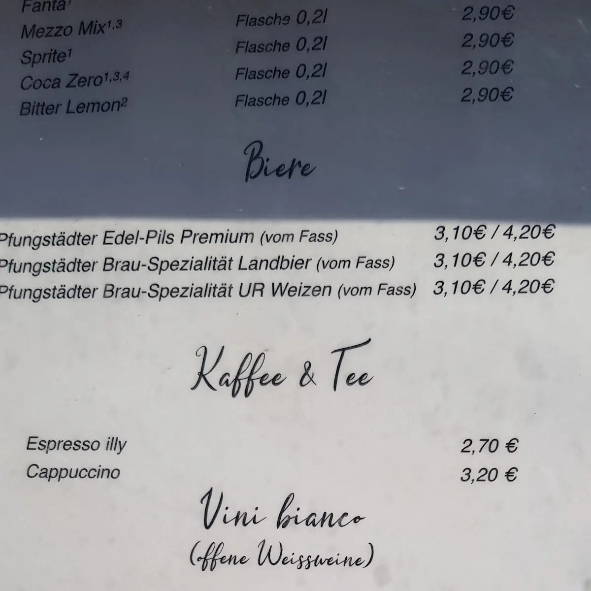 Speisekarte photo 6