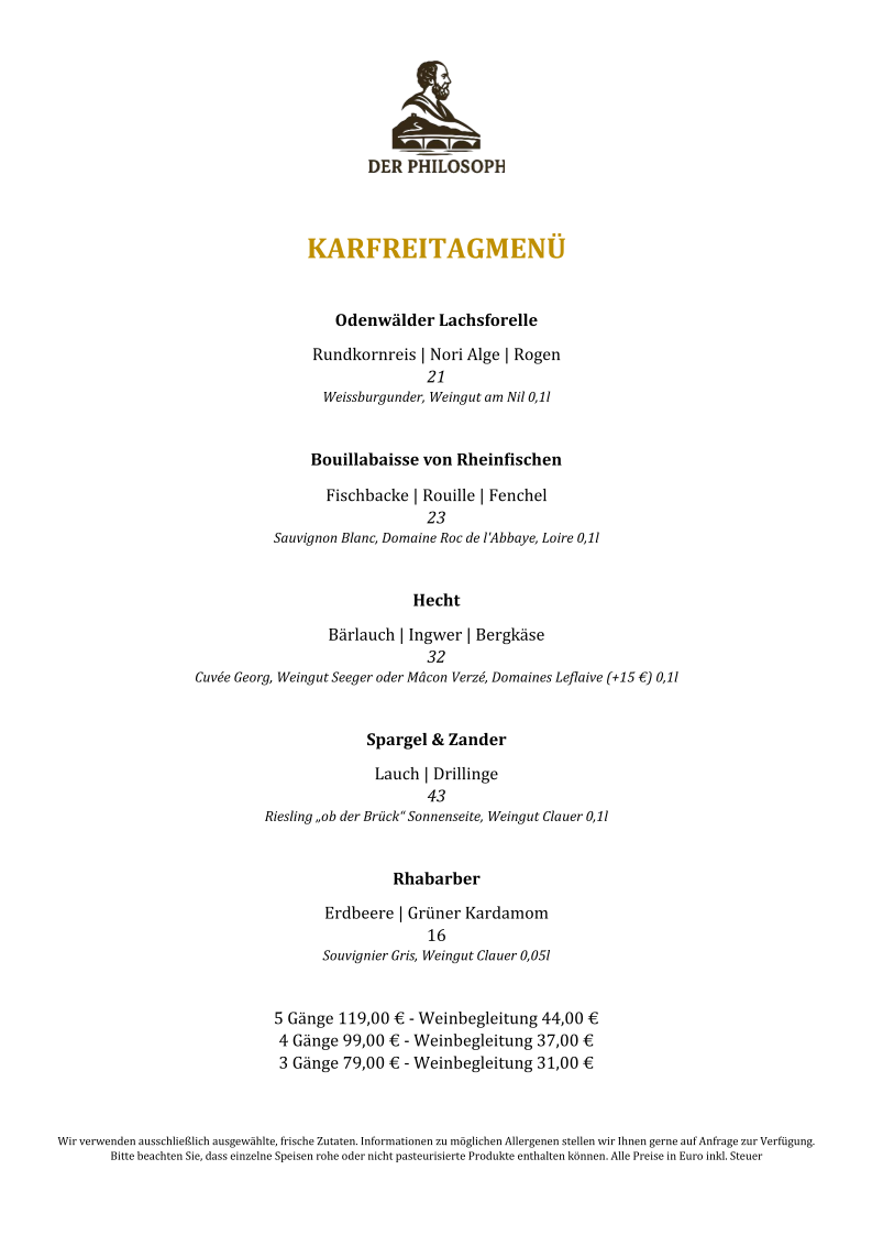 Speisekarte photo 1