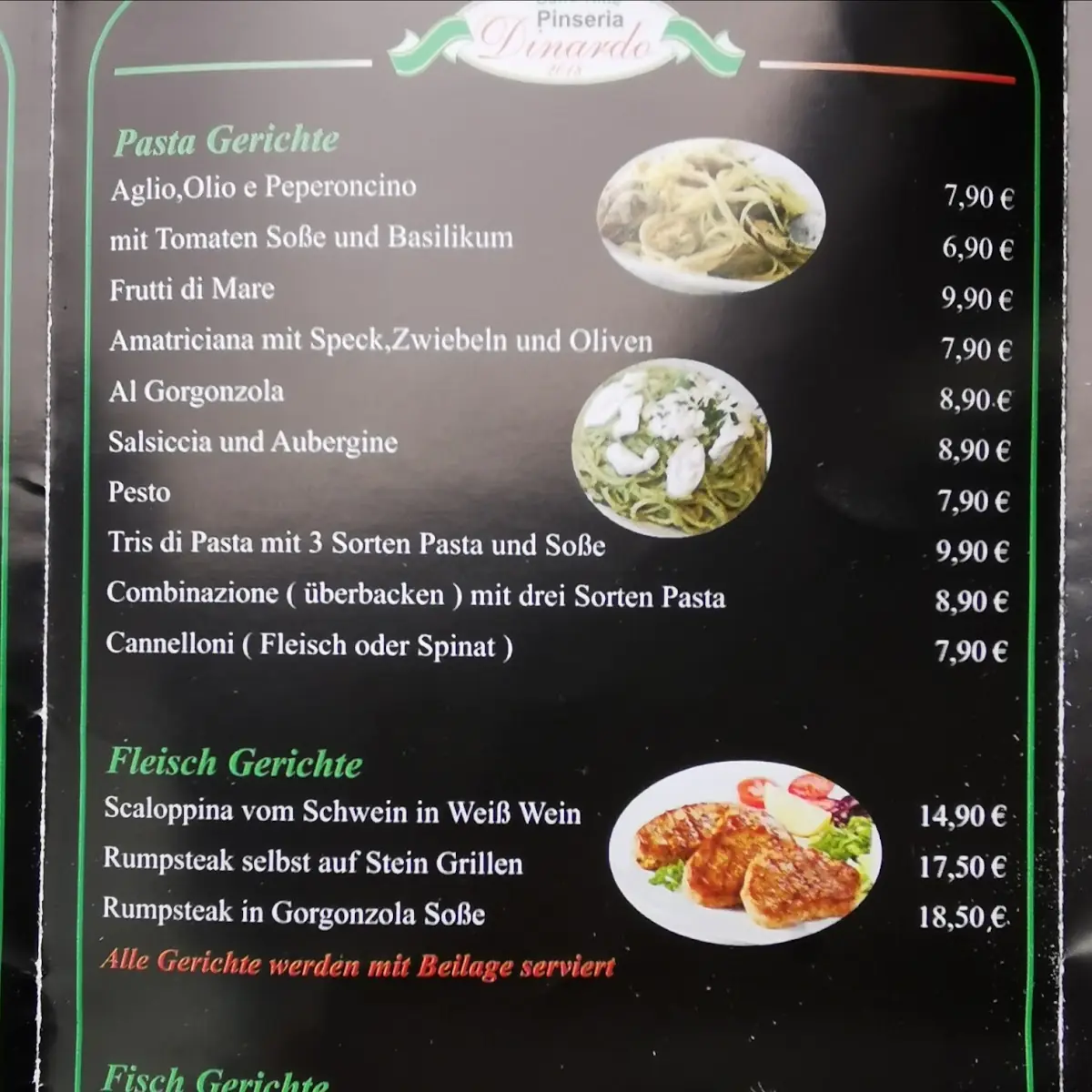 Speisekarte photo 2