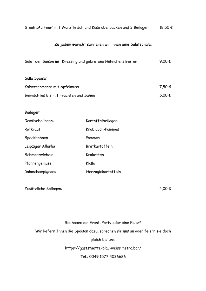 Speisekarte photo 2