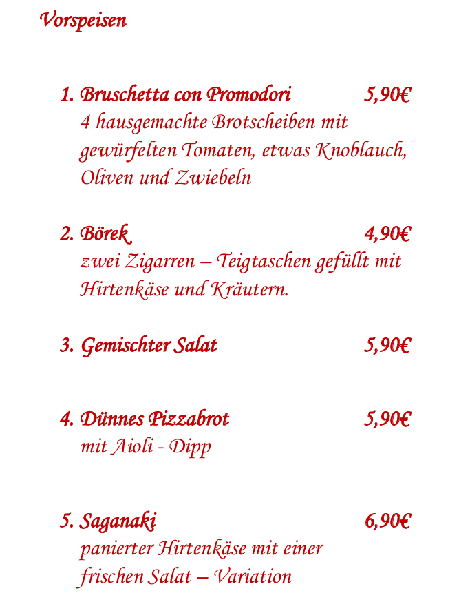 Speisekarte photo 4