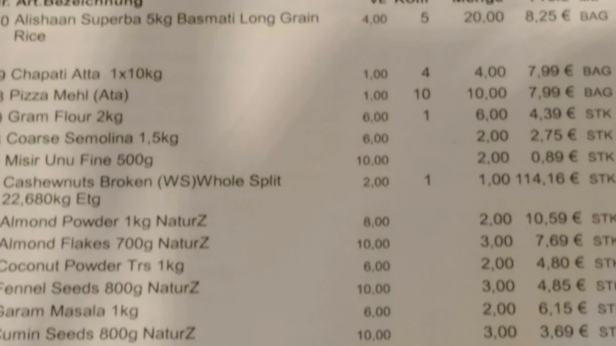 Speisekarte photo 4