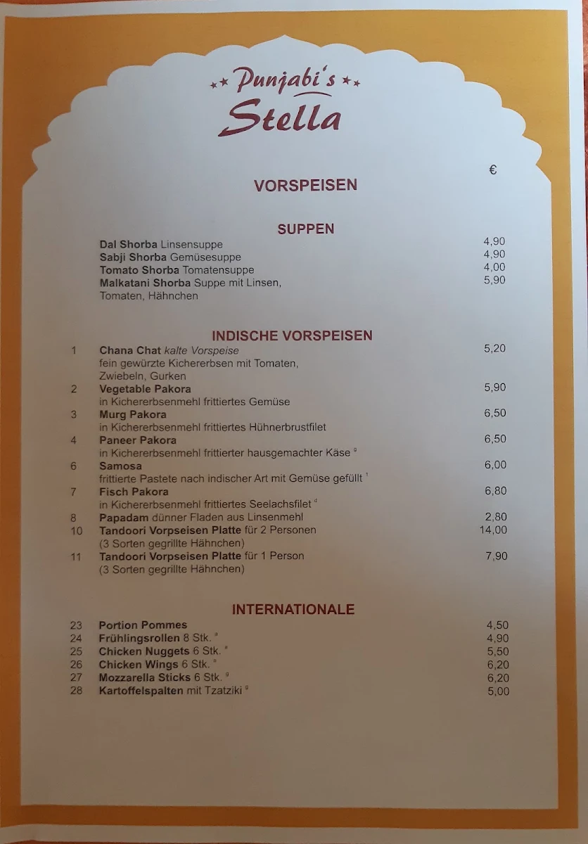 Speisekarte photo 2