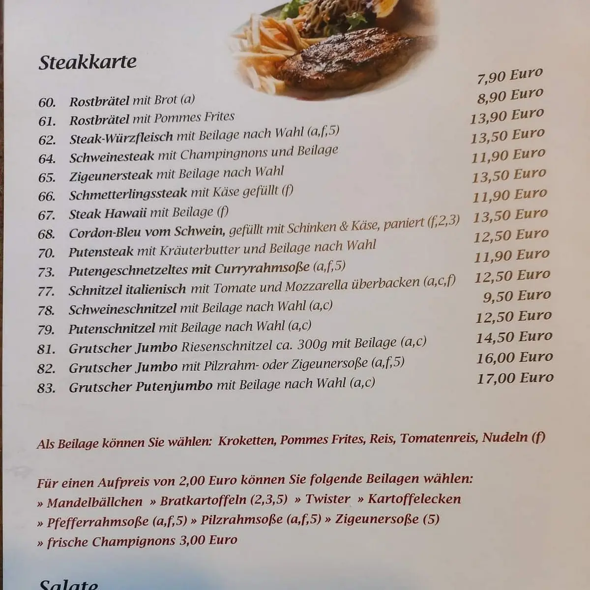 Speisekarte photo 2