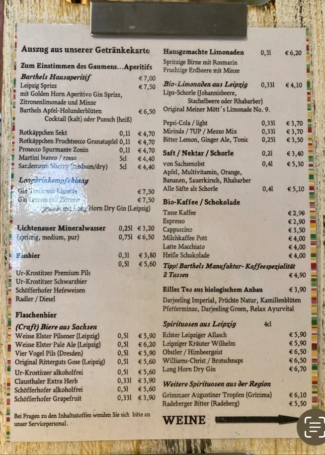 Speisekarte photo 9