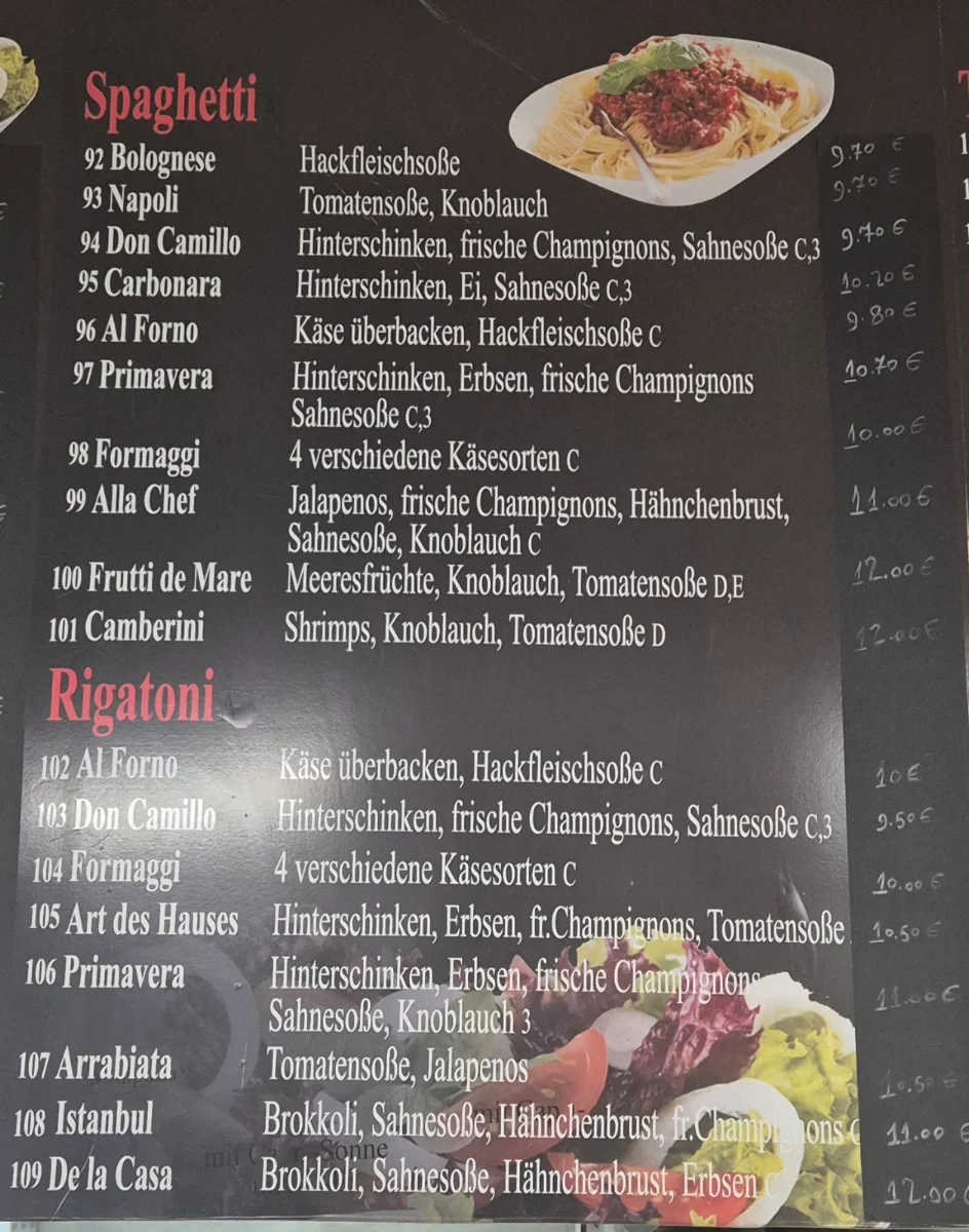 Speisekarte photo 3