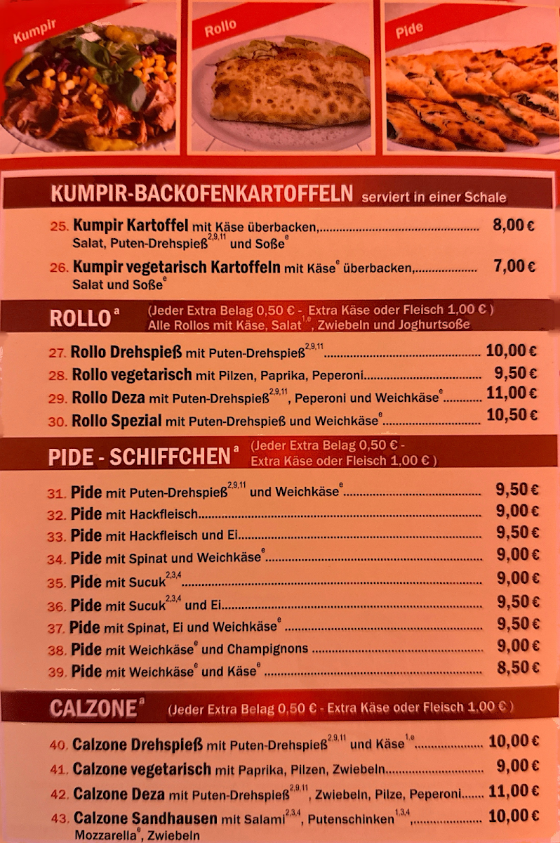 Speisekarte photo 3