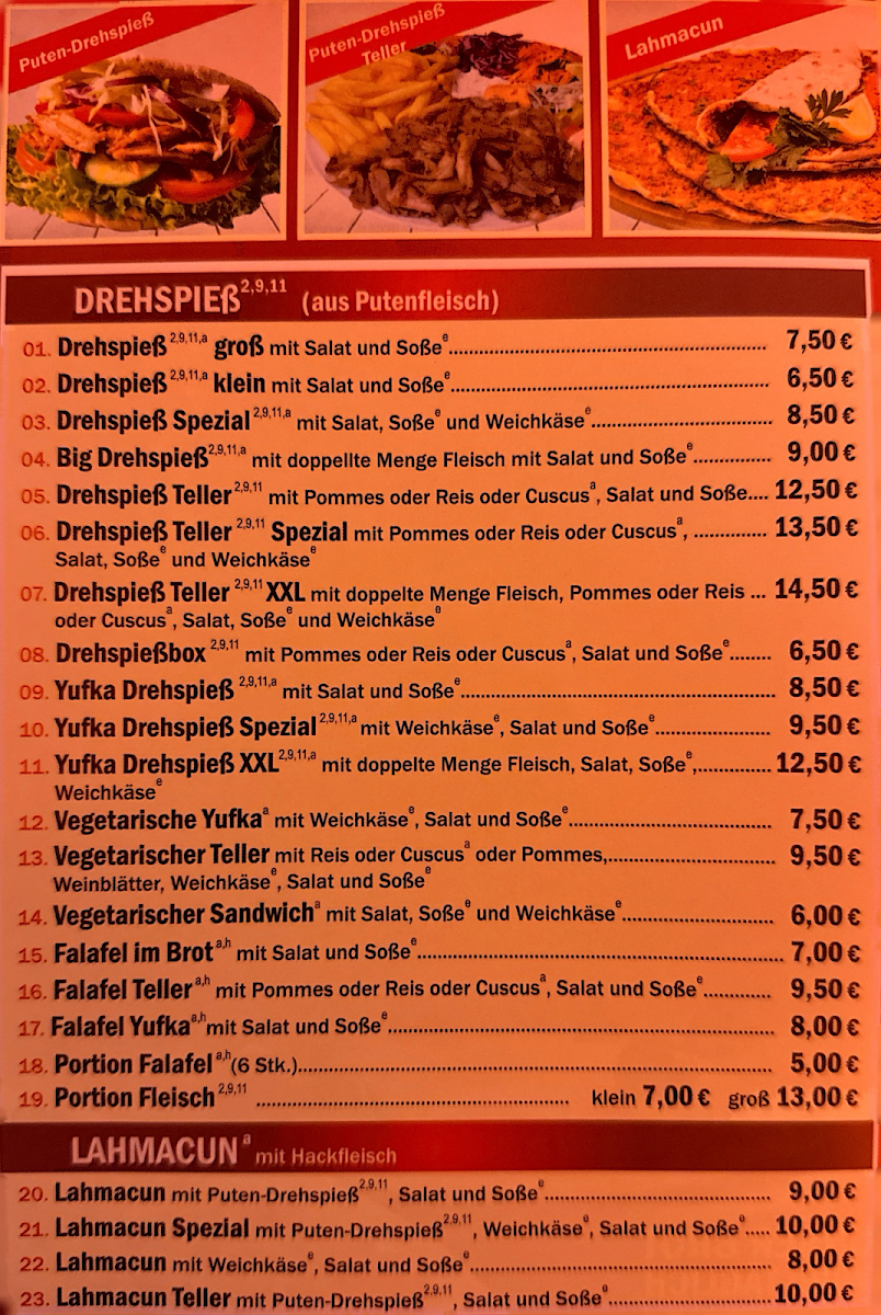 Speisekarte photo 4