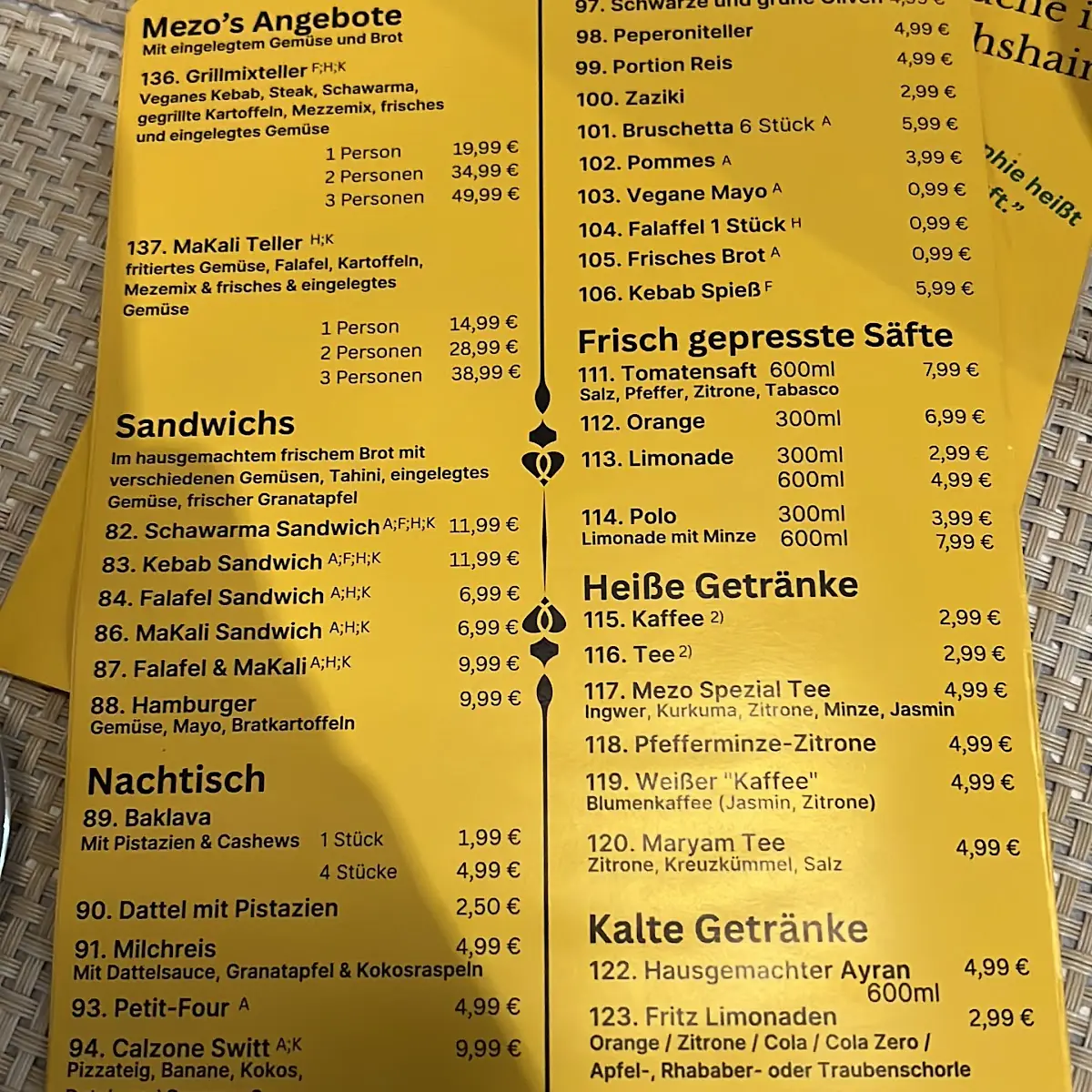 Speisekarte photo 7