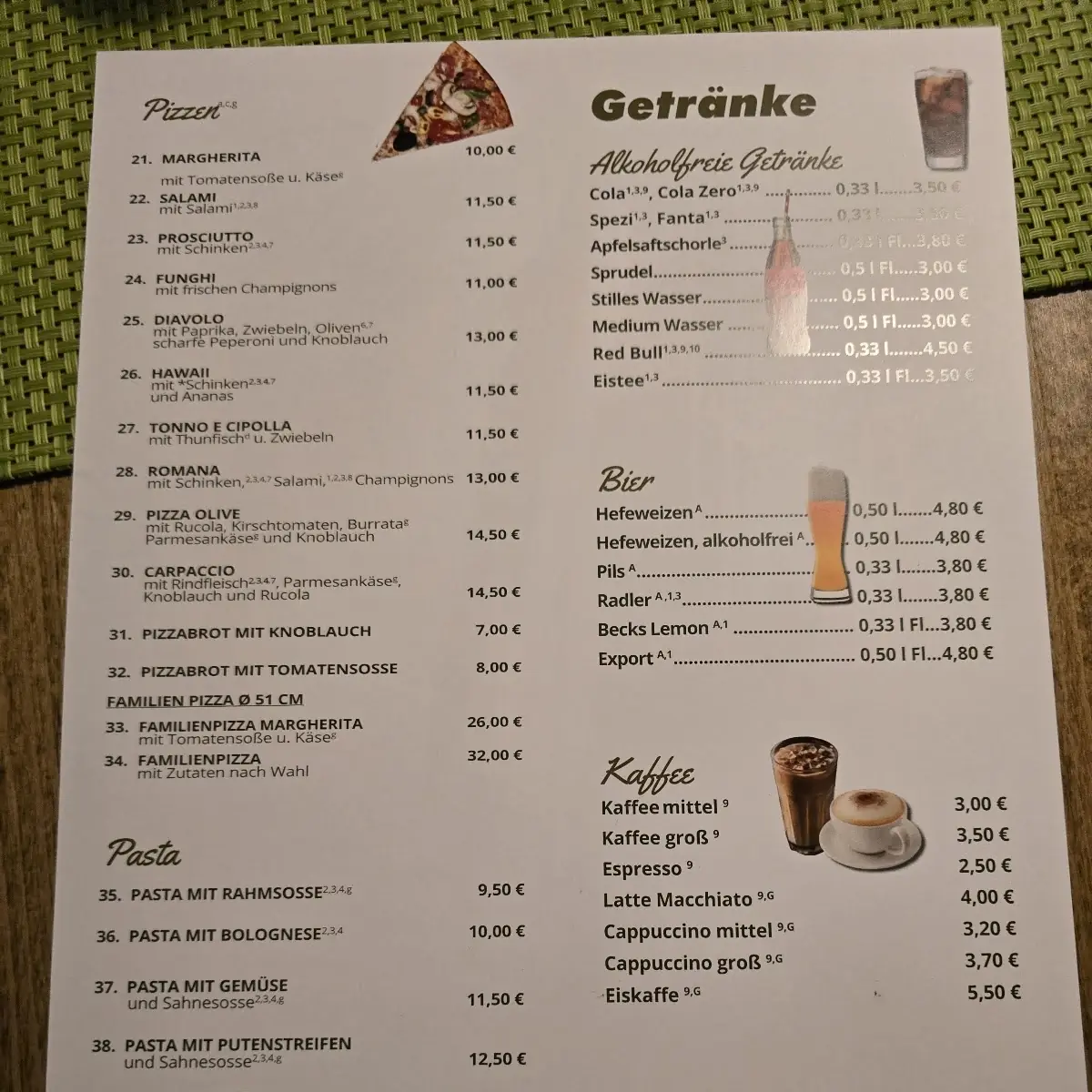 Speisekarte photo 2
