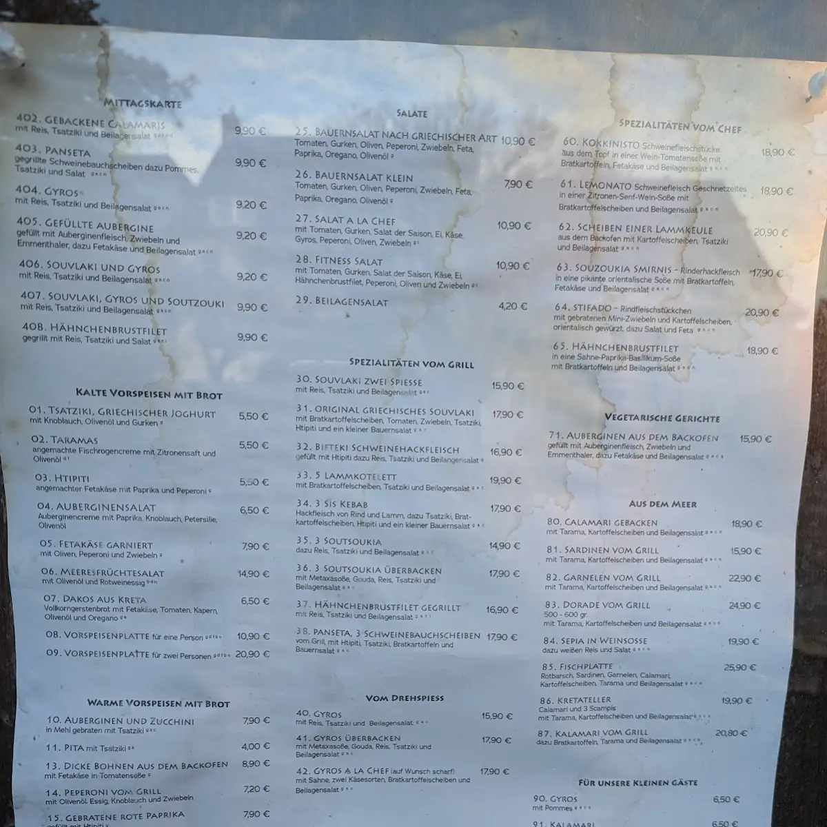 Speisekarte photo 3