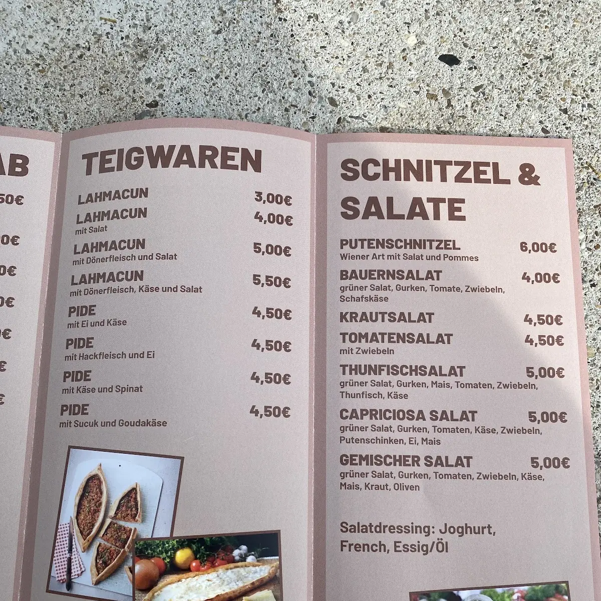 Speisekarte photo 2