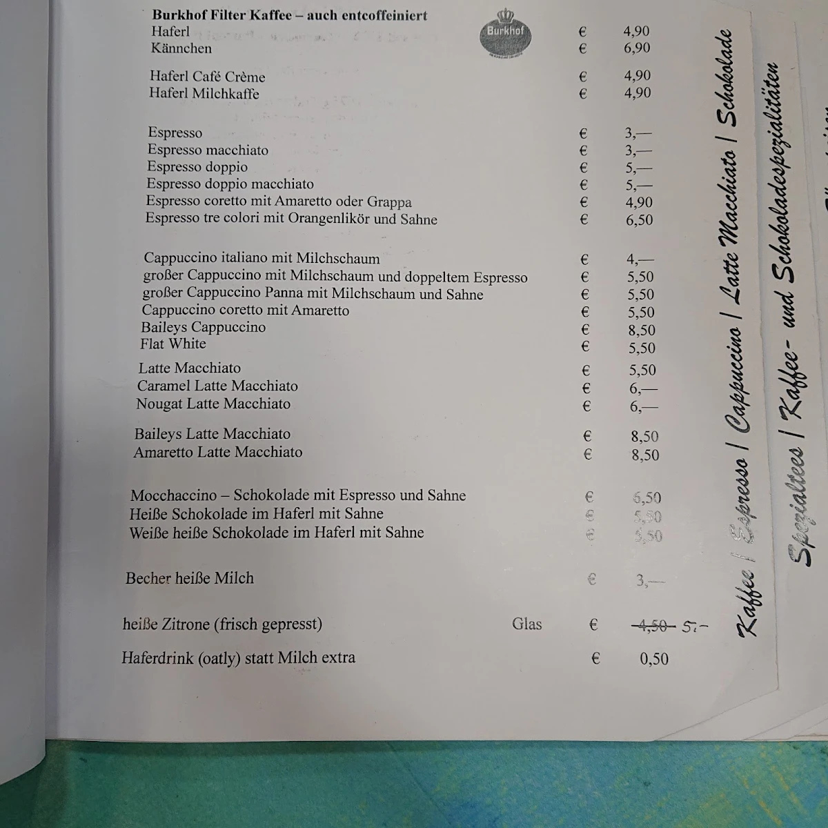 Speisekarte photo 1