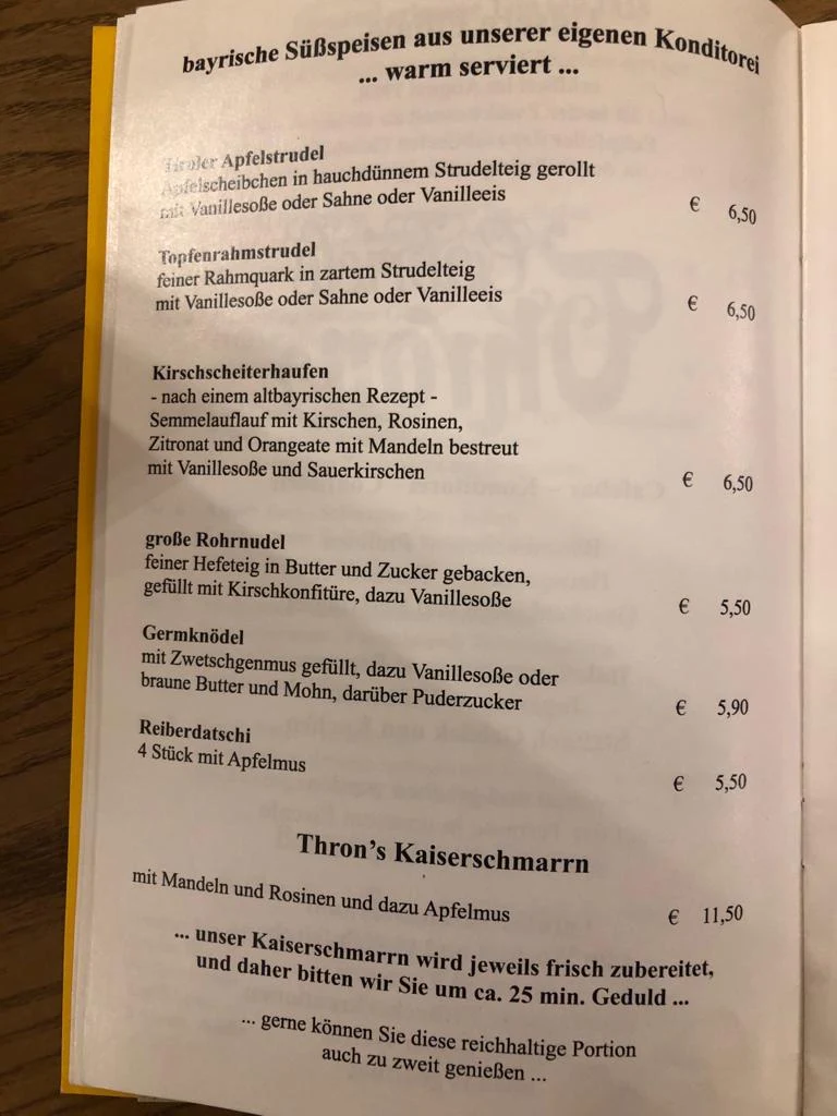 Speisekarte photo 3