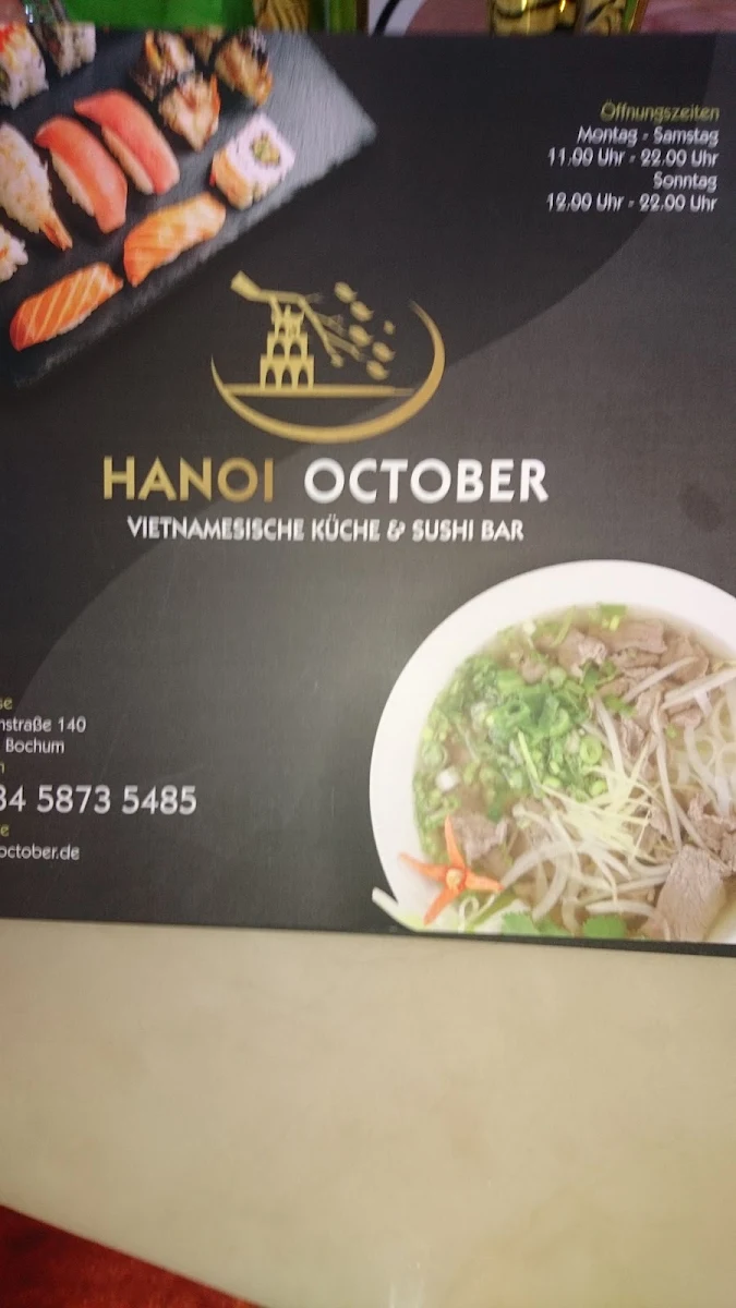 Speisekarte, Hanoi October