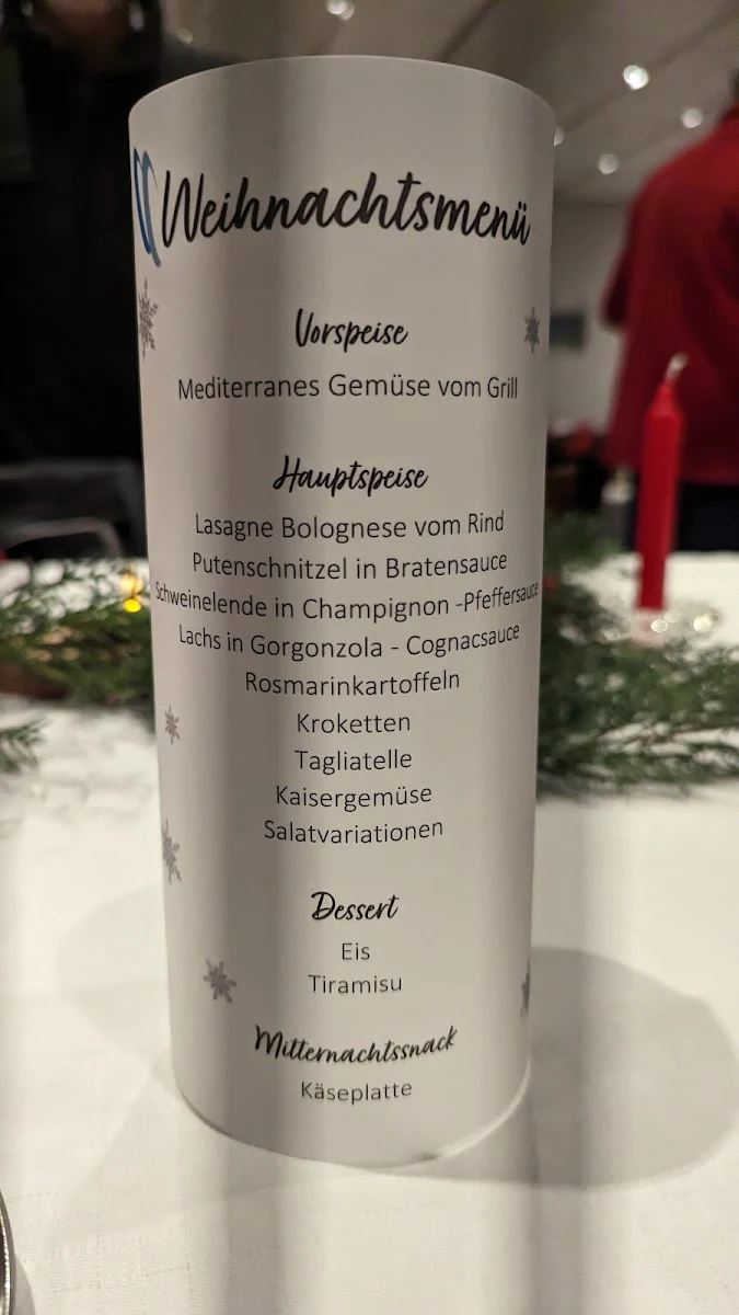 Speisekarte, FC Neibsheim Clubhaus