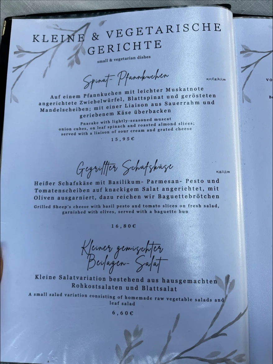 Speisekarte photo 2