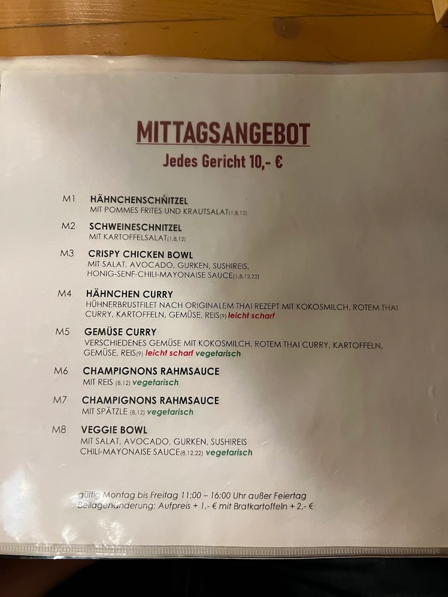 Speisekarte photo 2