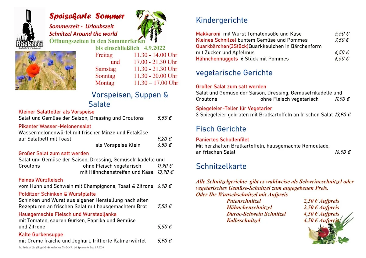 Speisekarte photo 2