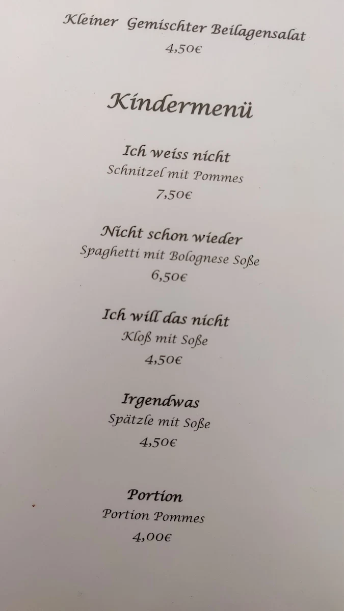 Speisekarte photo 1