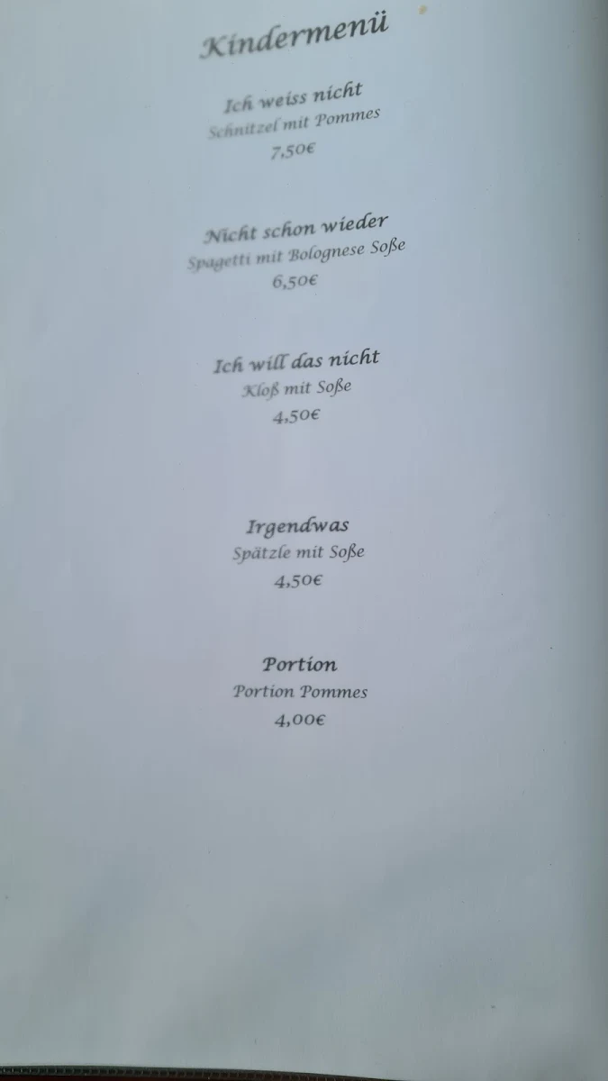 Speisekarte photo 5
