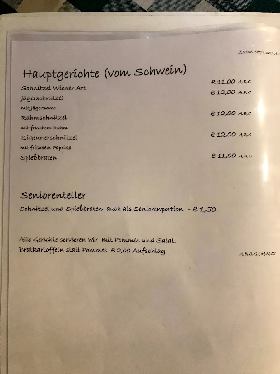 Speisekarte photo 2