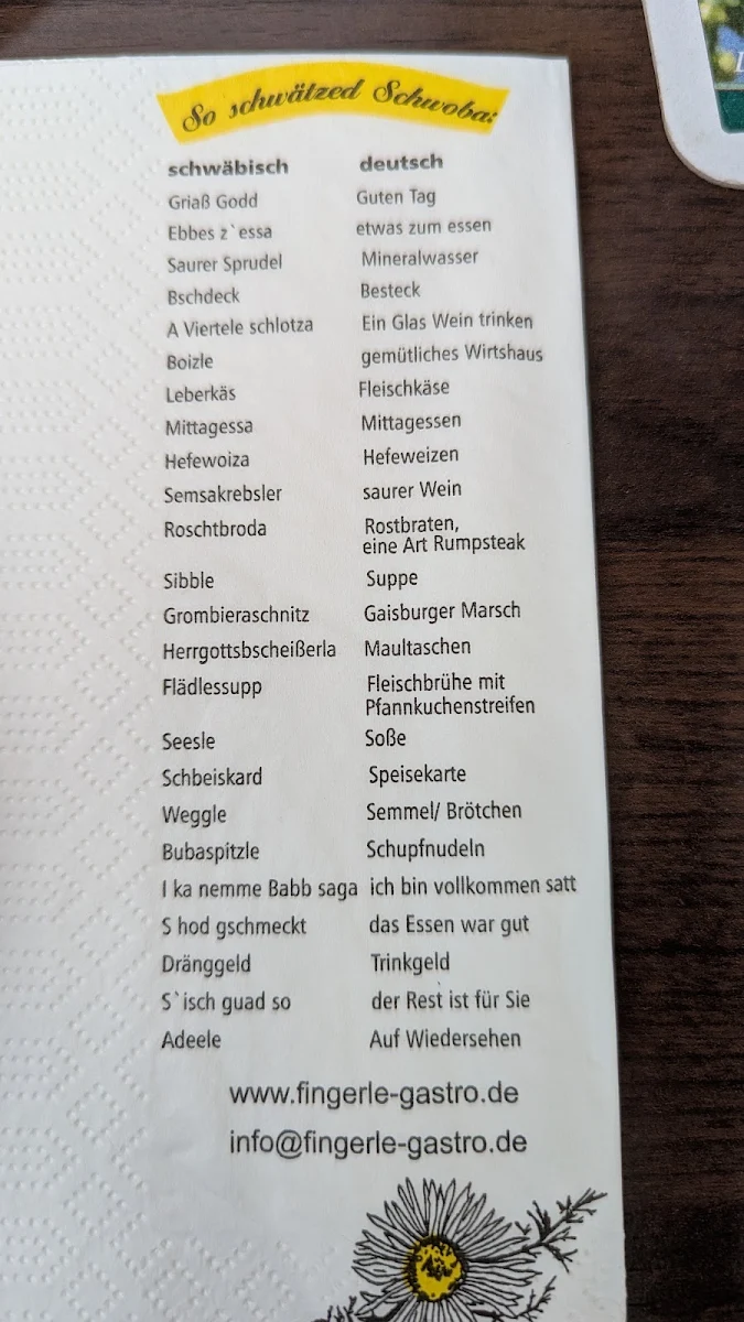 Speisekarte photo 1