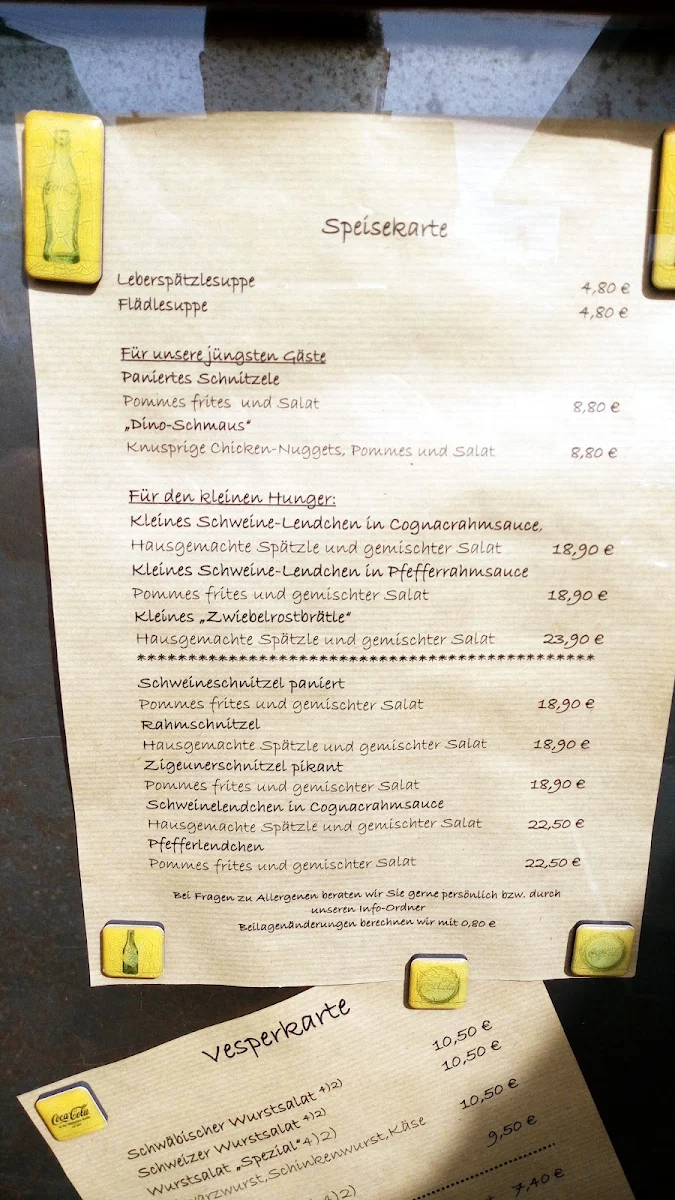 Speisekarte photo 2