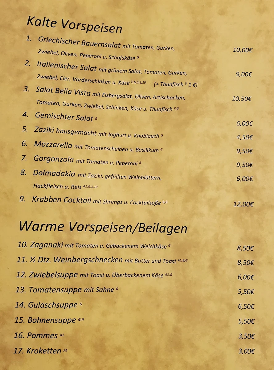 Speisekarte photo 1
