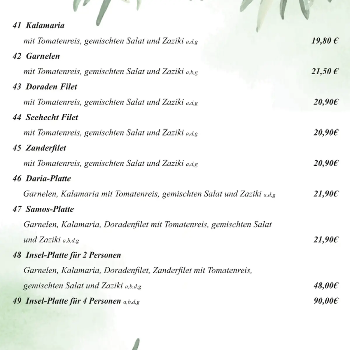 Speisekarte photo 6
