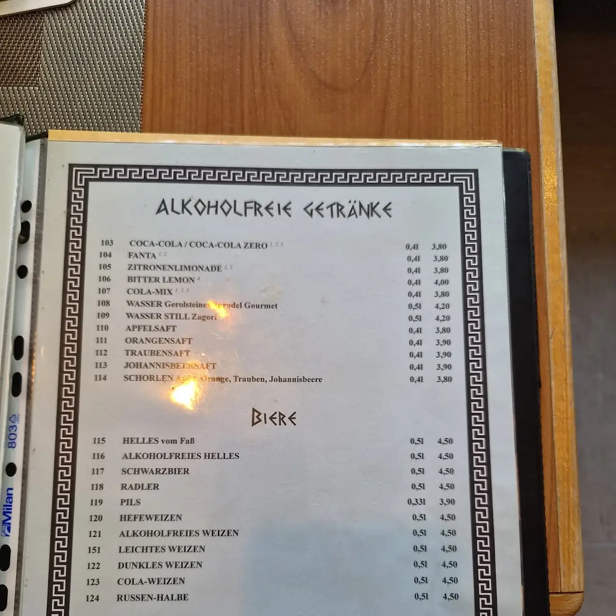 Speisekarte photo 9