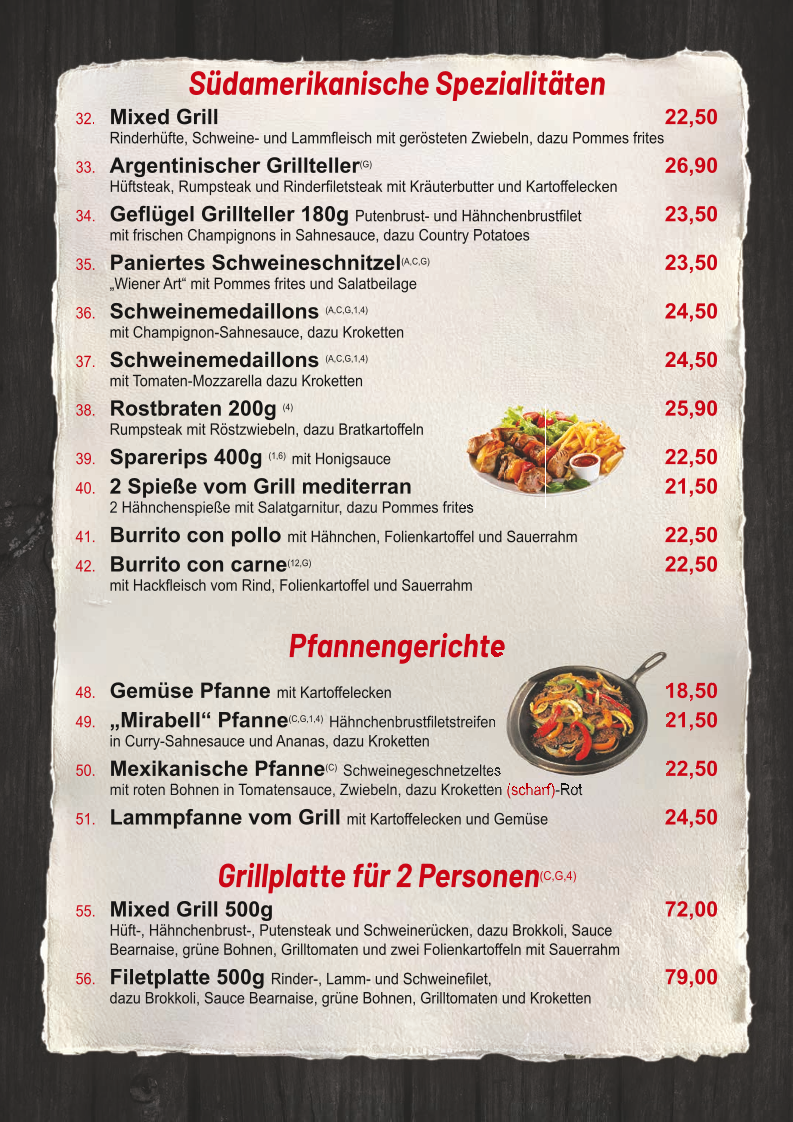 Speisekarte photo 2