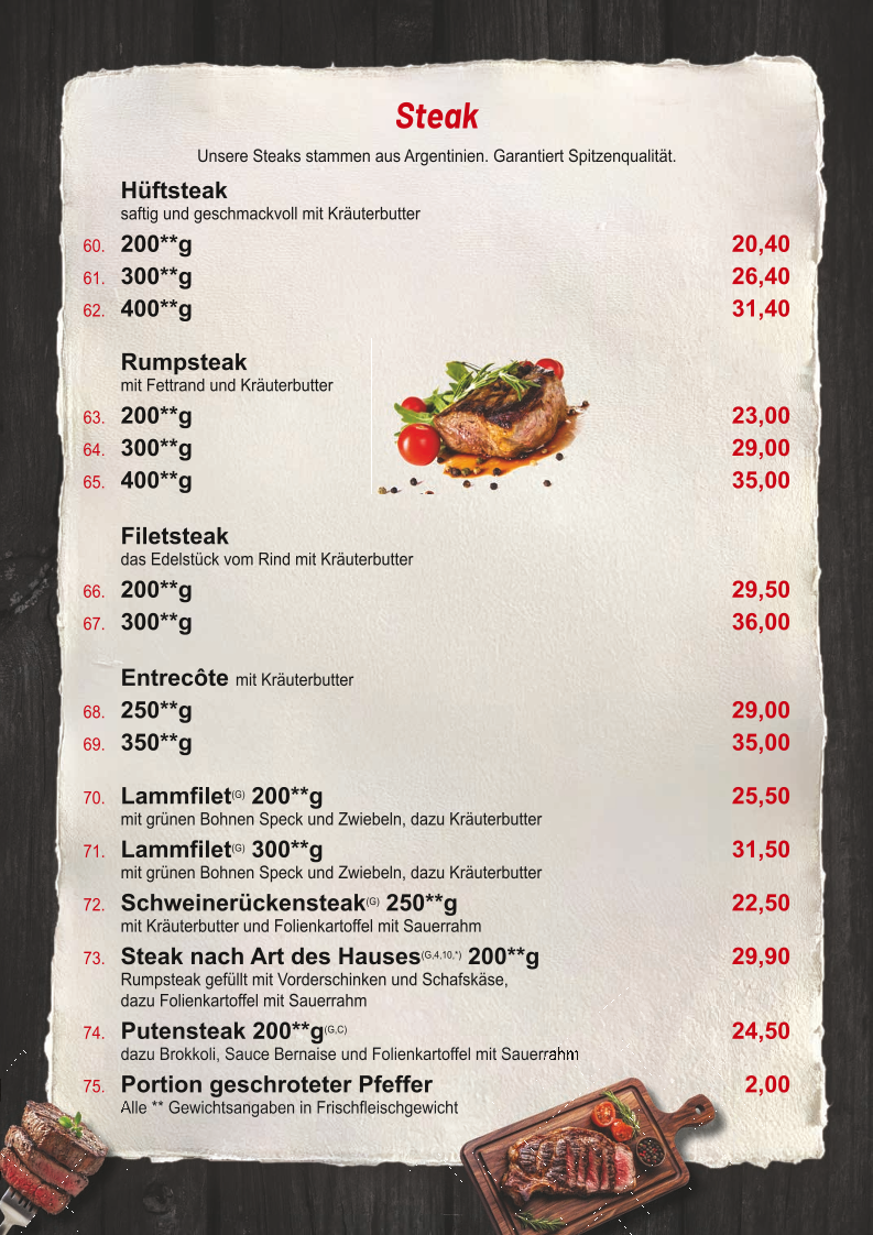 Speisekarte photo 6