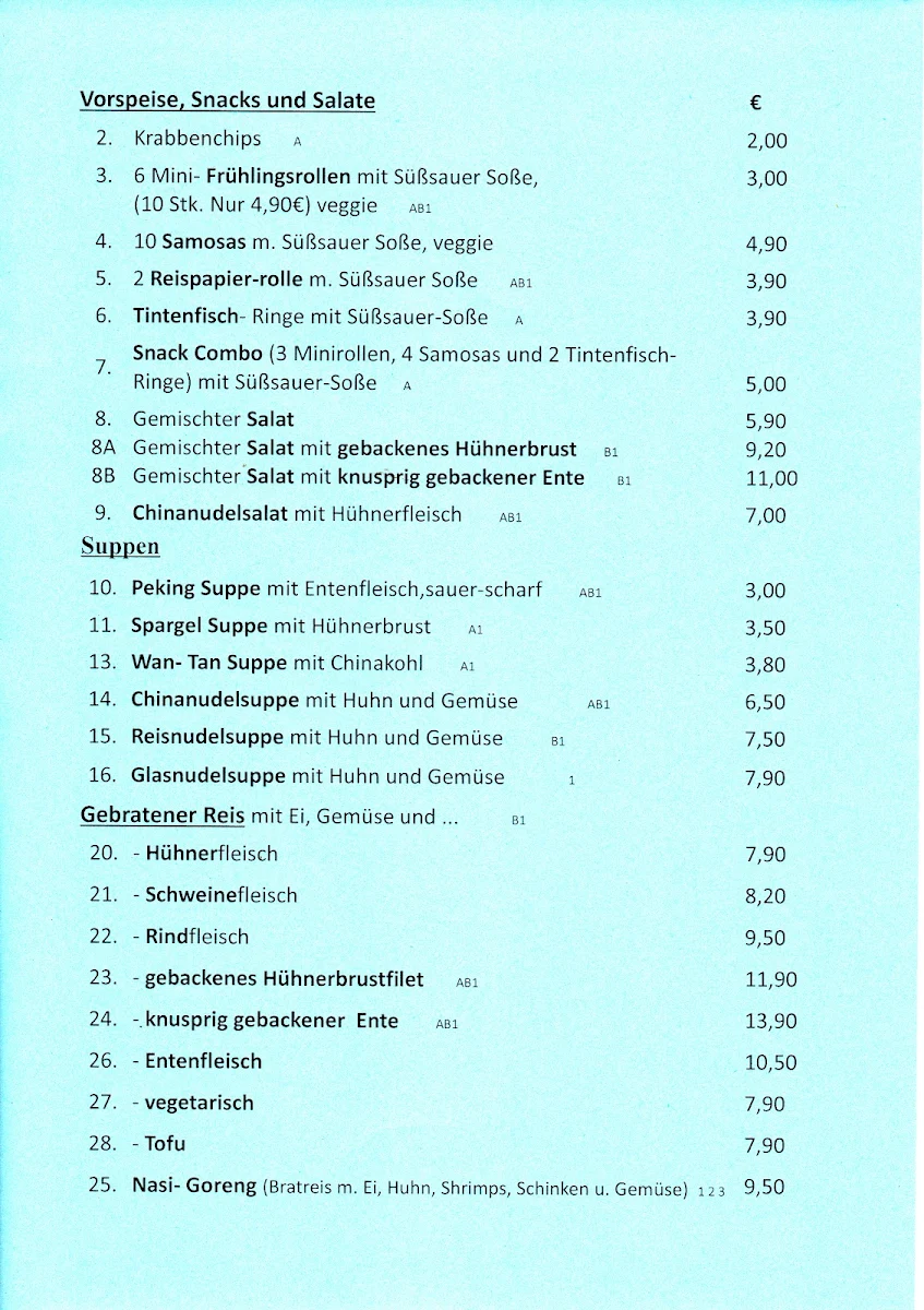 Speisekarte photo 2