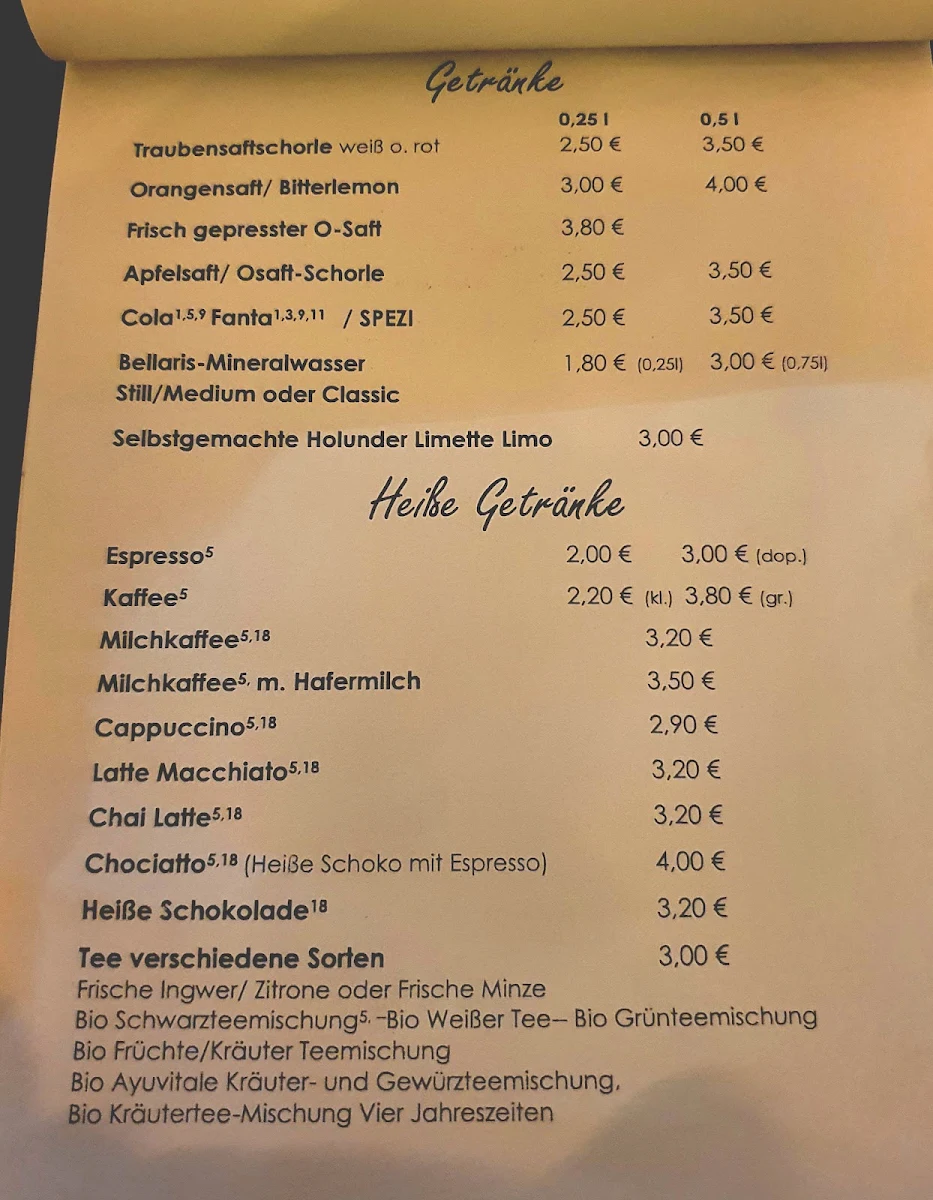 Speisekarte photo 4