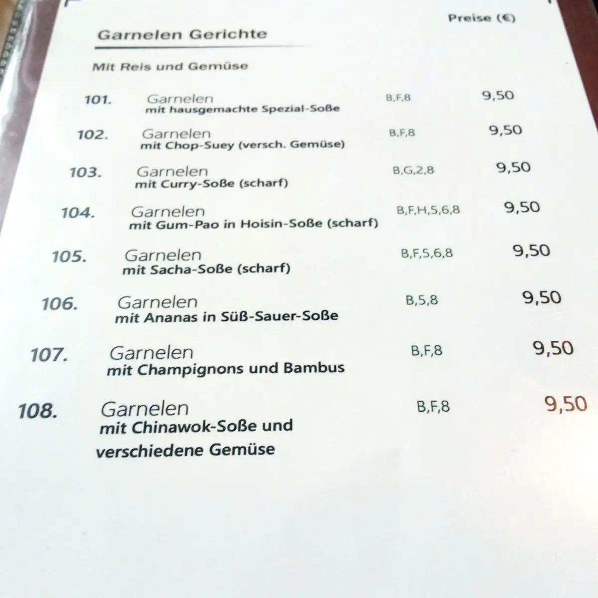 Speisekarte photo 5