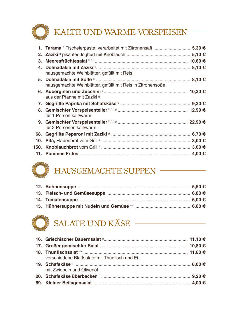 Speisekarte photo 2