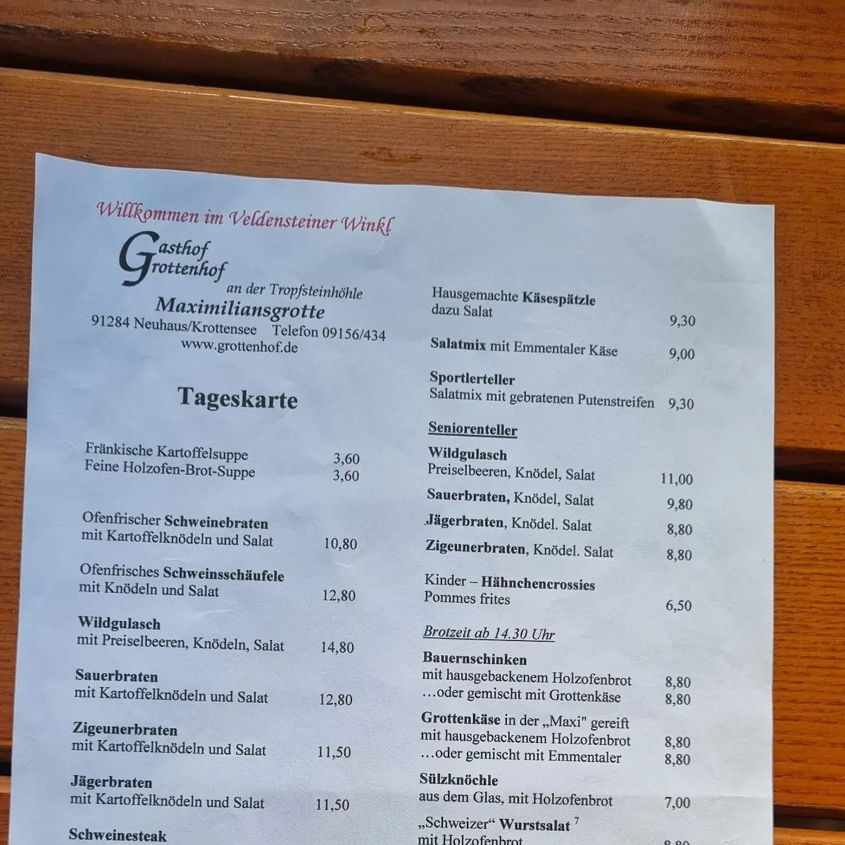 Speisekarte photo 3