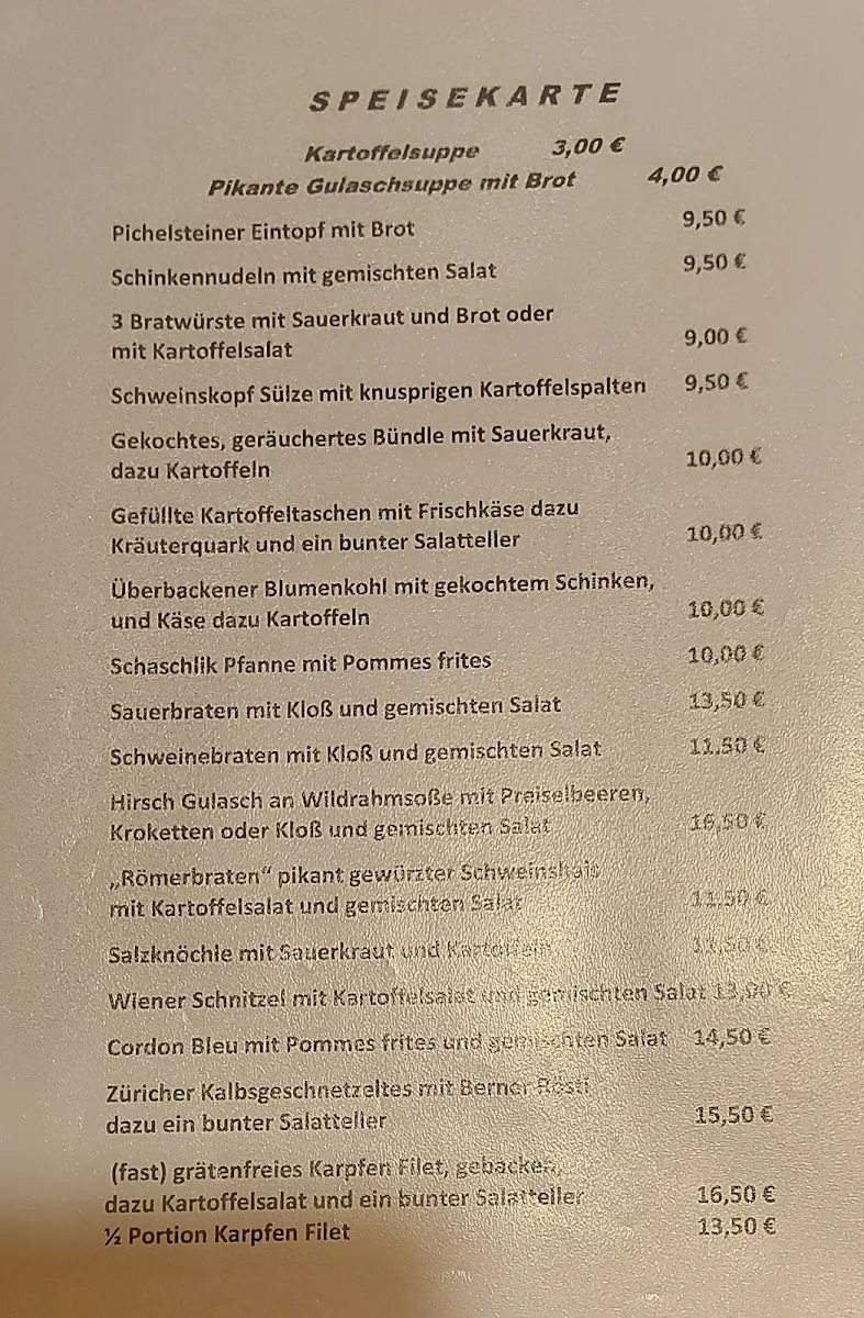 Speisekarte photo 1