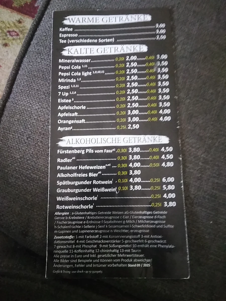 Speisekarte photo 2