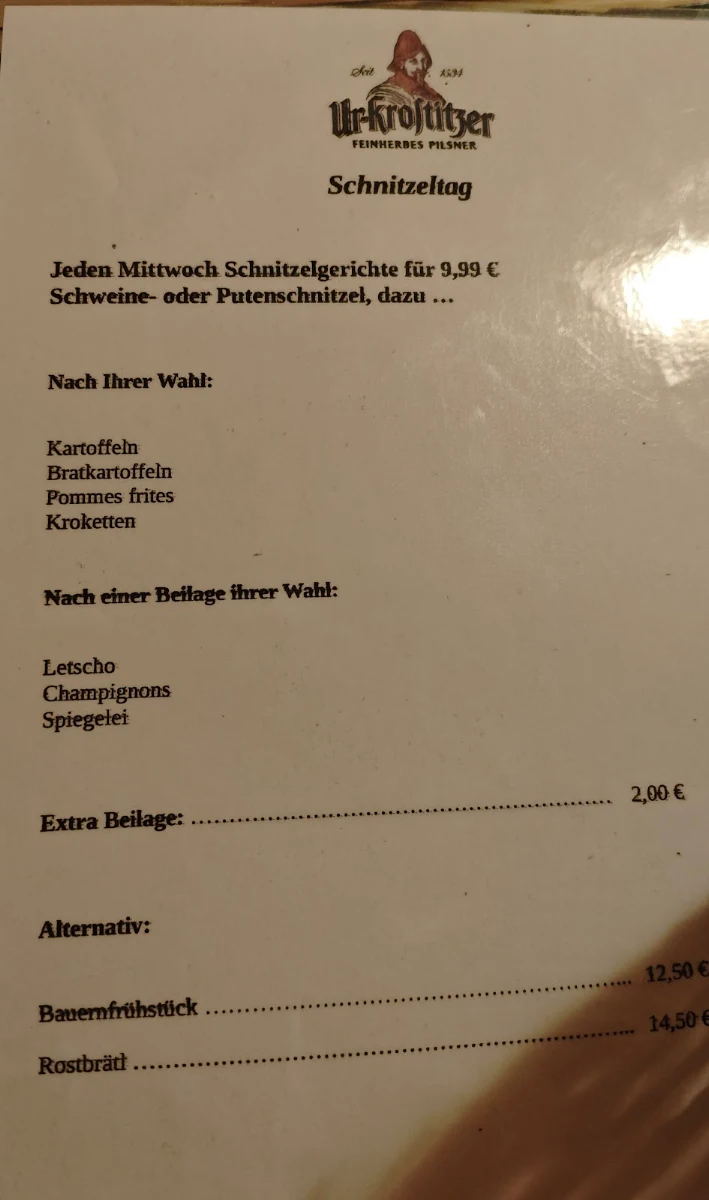Speisekarte photo 1