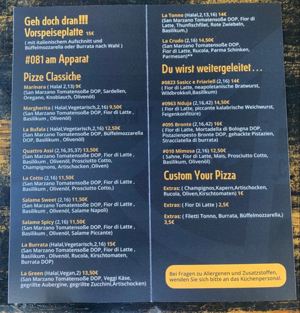 Speisekarte photo 2