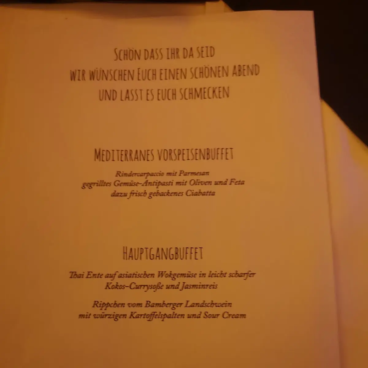Speisekarte photo 1