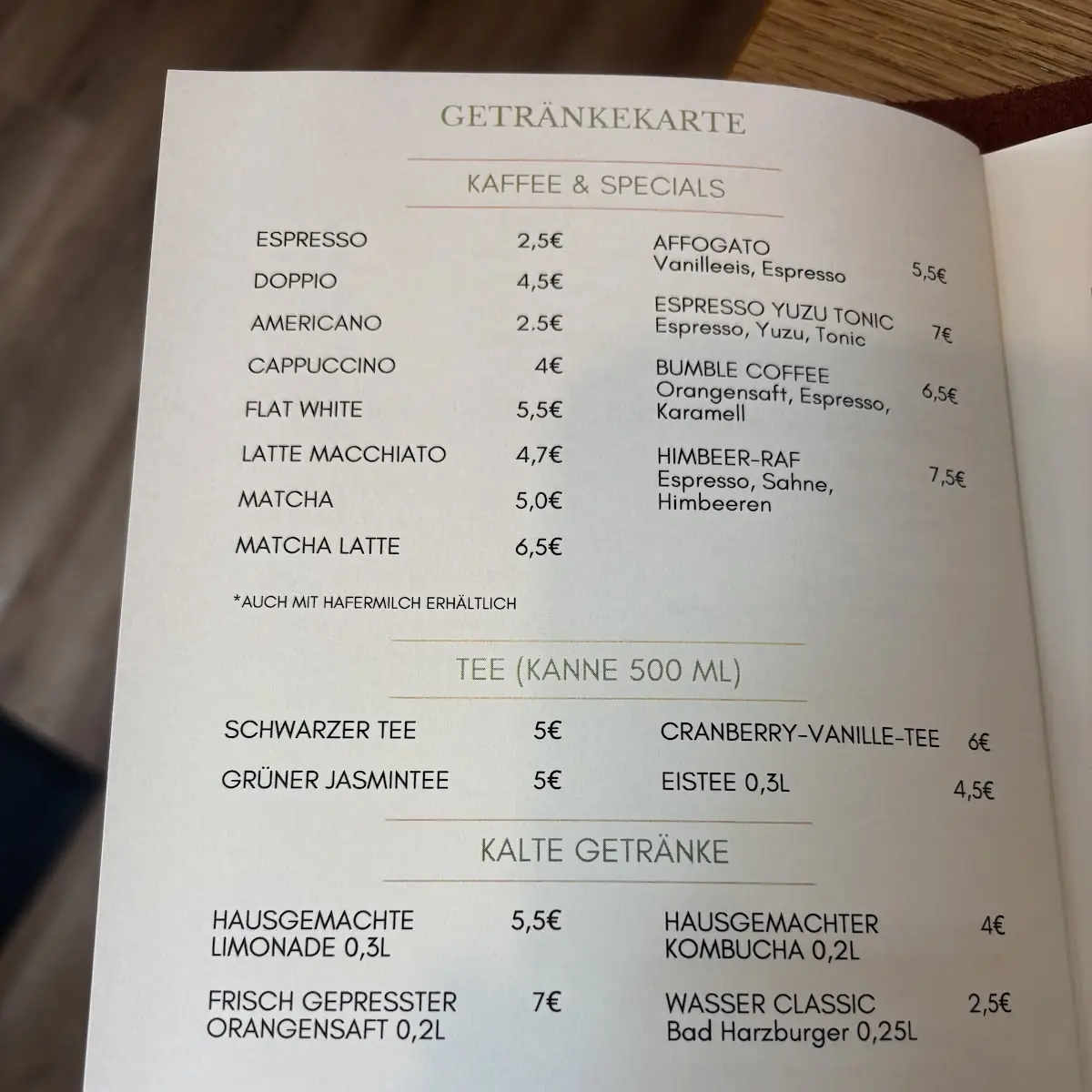 Speisekarte photo 3