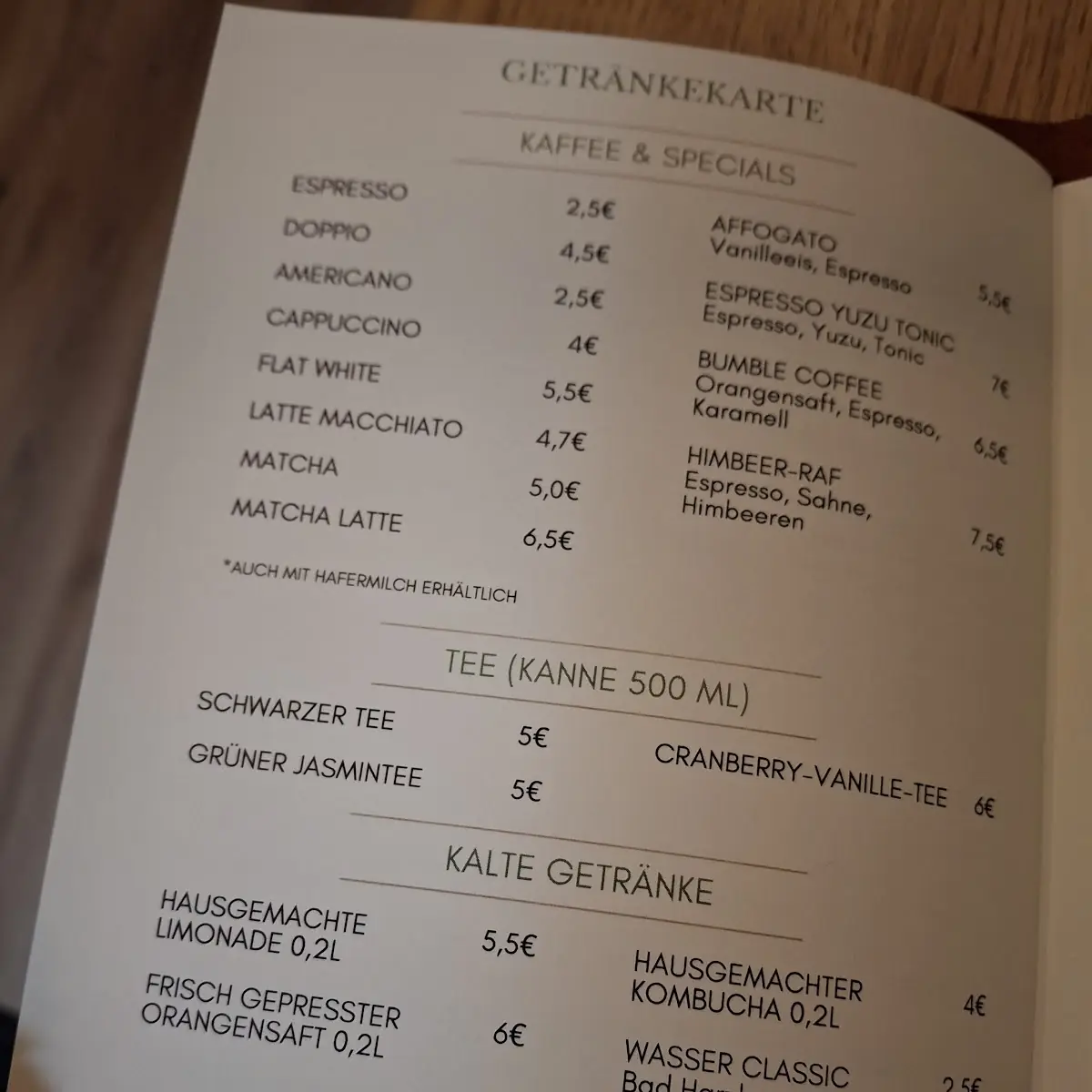 Speisekarte photo 5