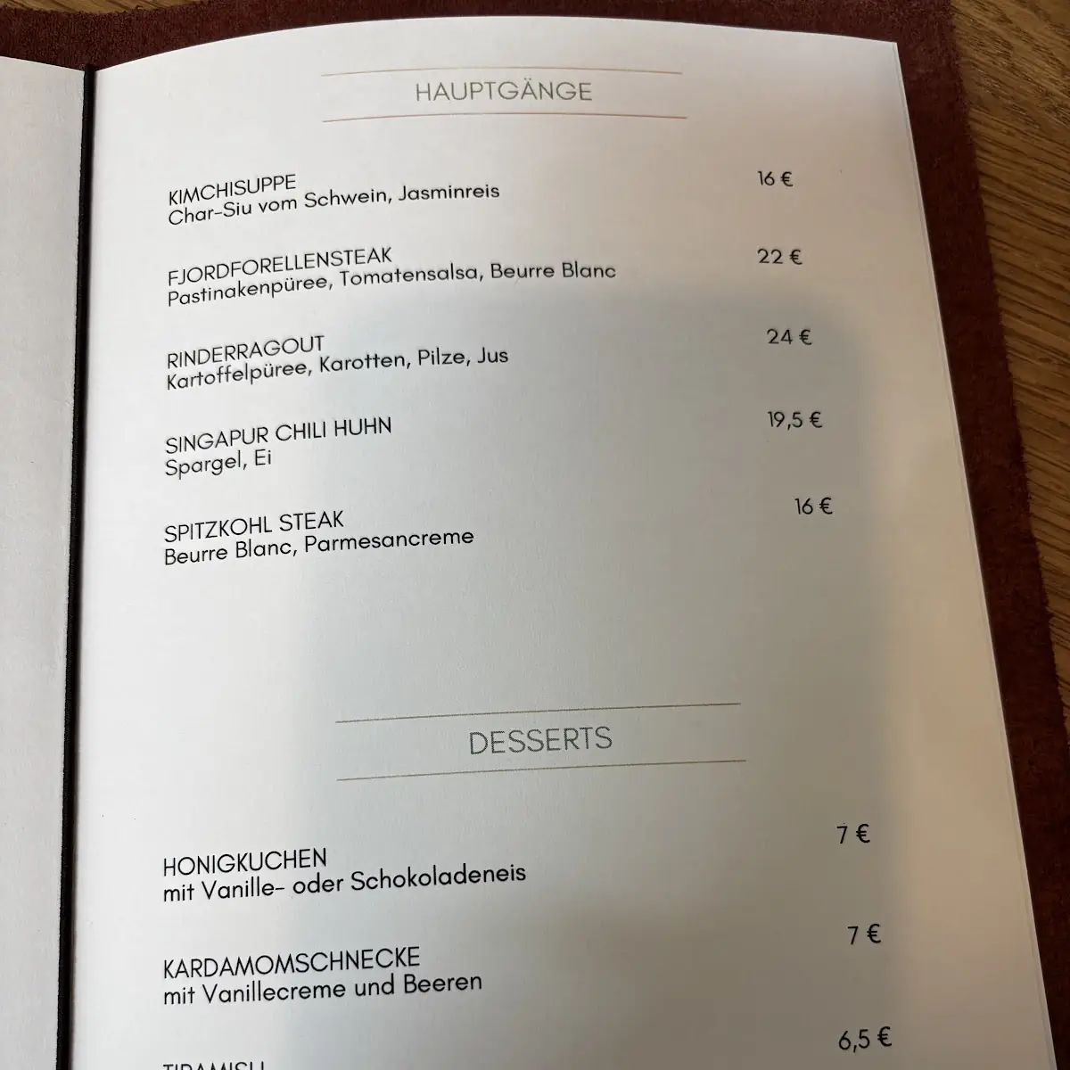 Speisekarte photo 7