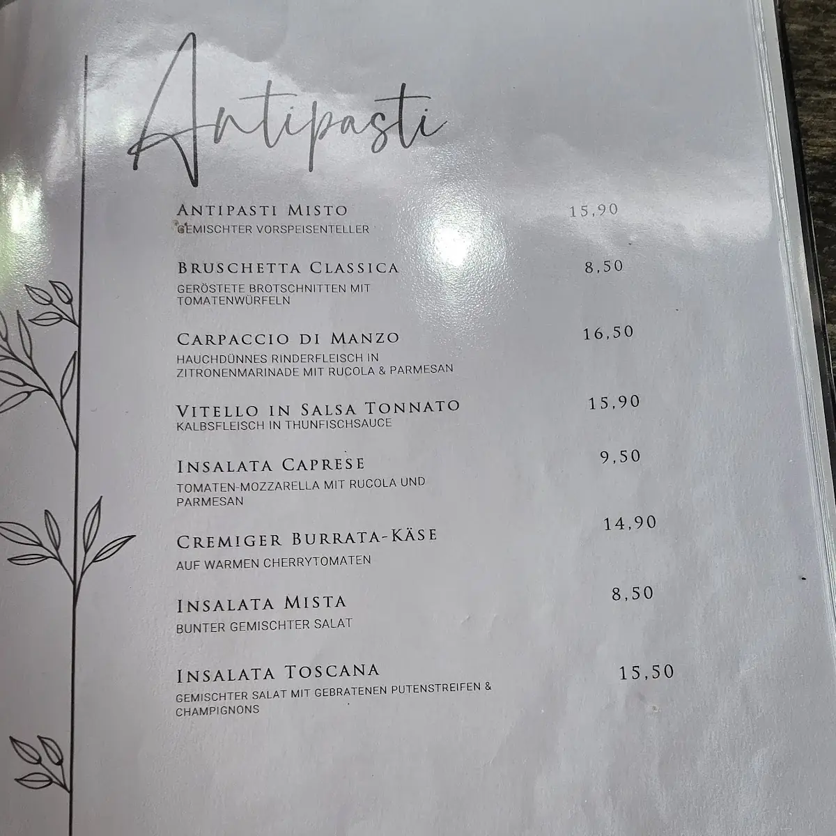 Speisekarte photo 2