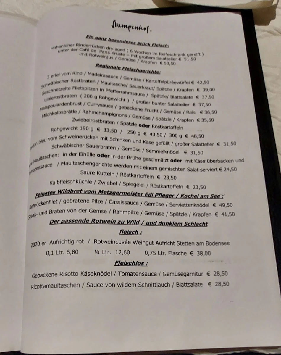 Speisekarte photo 1