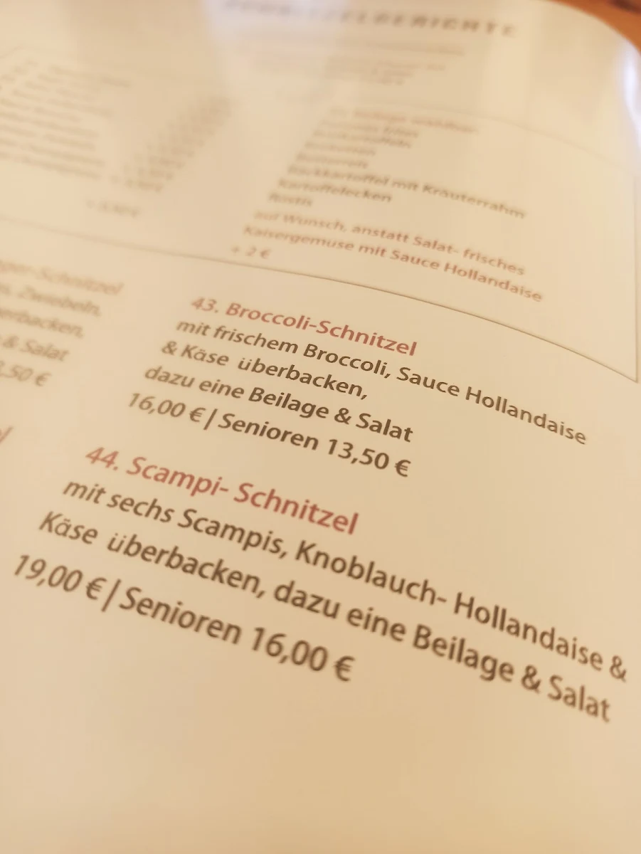 Speisekarte photo 5
